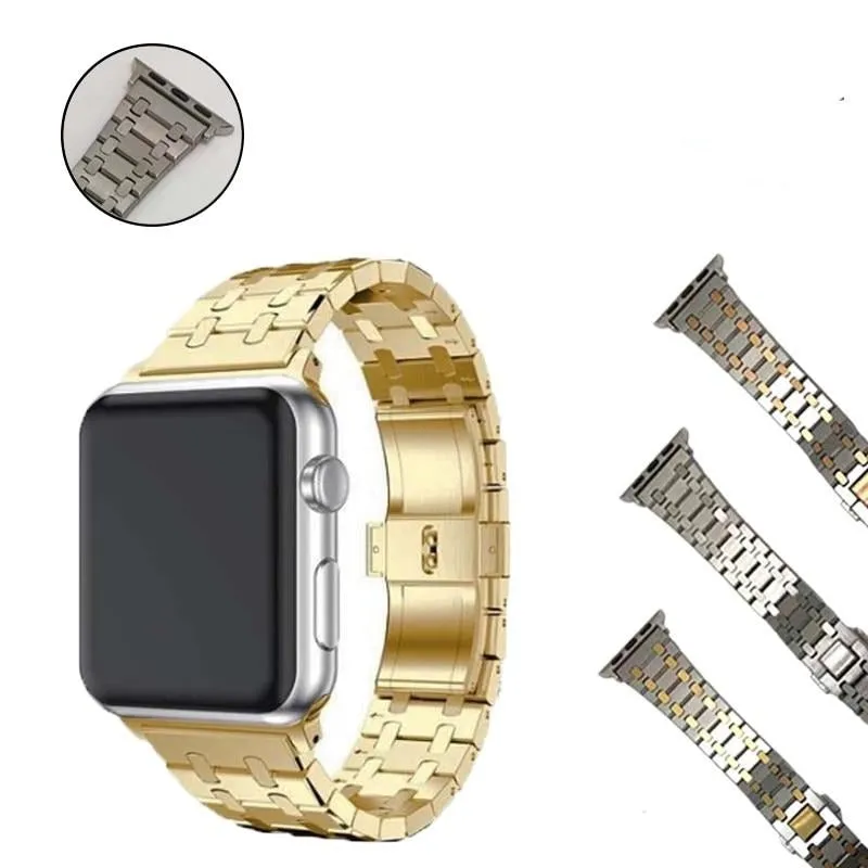 Apple Watch Band Series 7 6 5 Strap High Quality Metal Steel Bracelet
