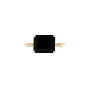 Horizontal Onyx Ring