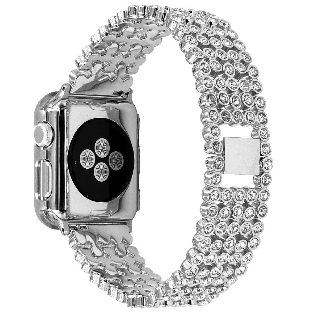 Luxury Diamond Case Steel Strap for Series 6 Crystal Bracelet