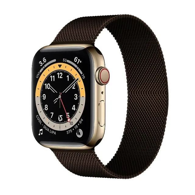 Milanese Loop Strap For Series 7 6 Premium Steel Metal Bracelet Correa