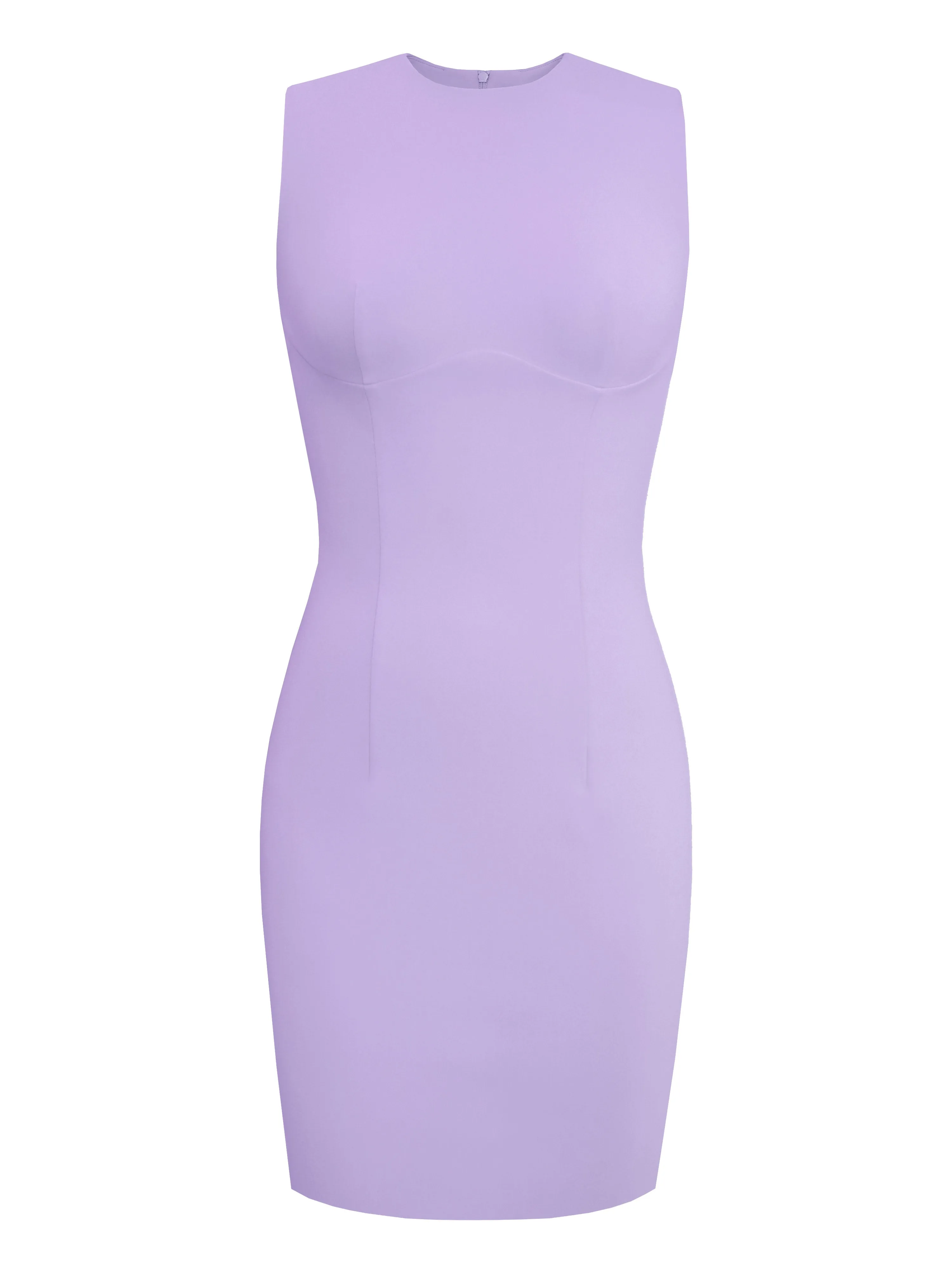 Mini Sheath Dress with Jewel Neckline
