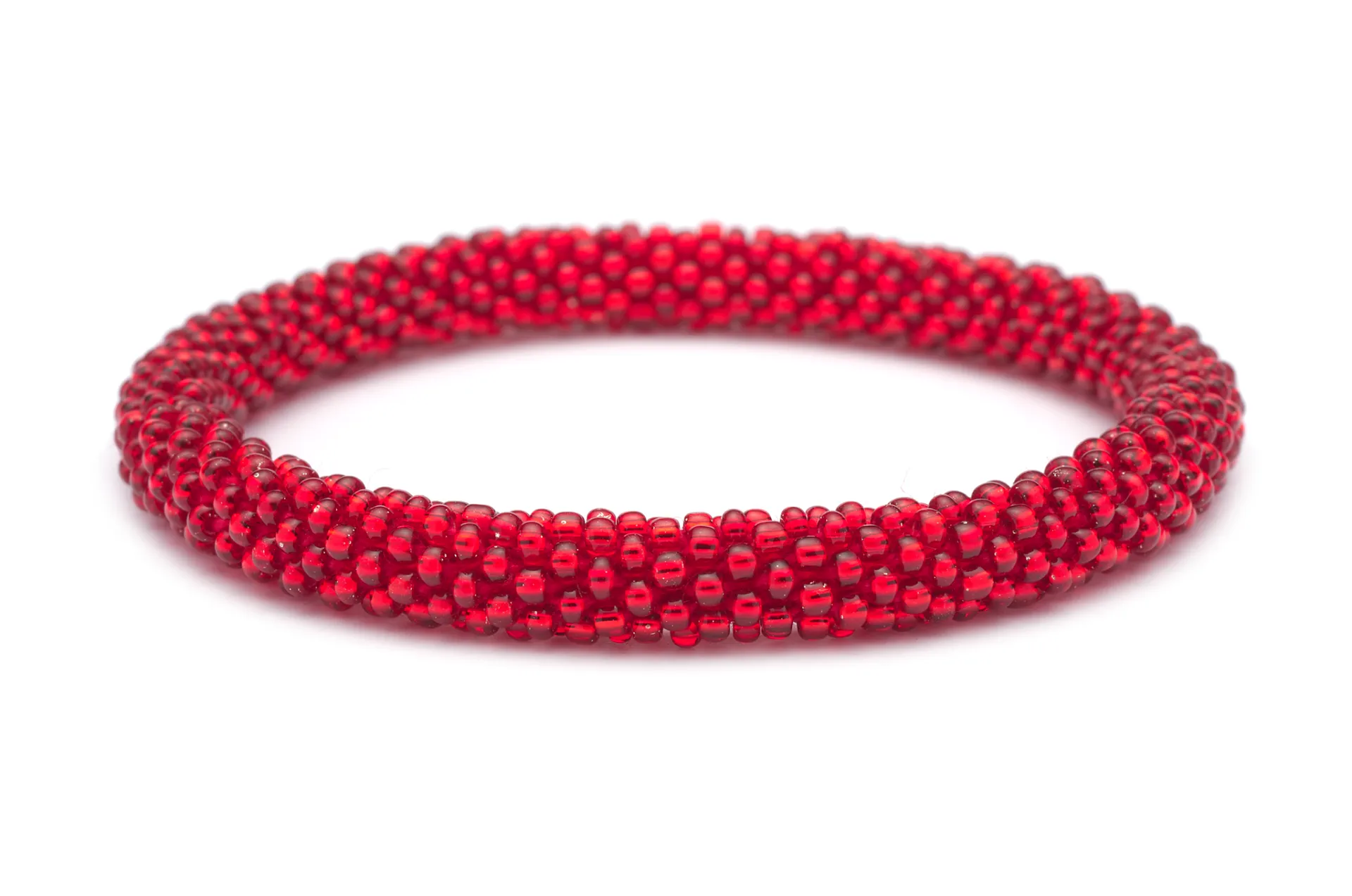 Ruby Red Solid Bracelet - Extended 8"