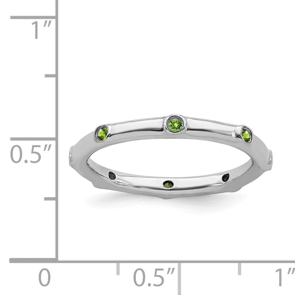 Sterling Silver Peridot Ring