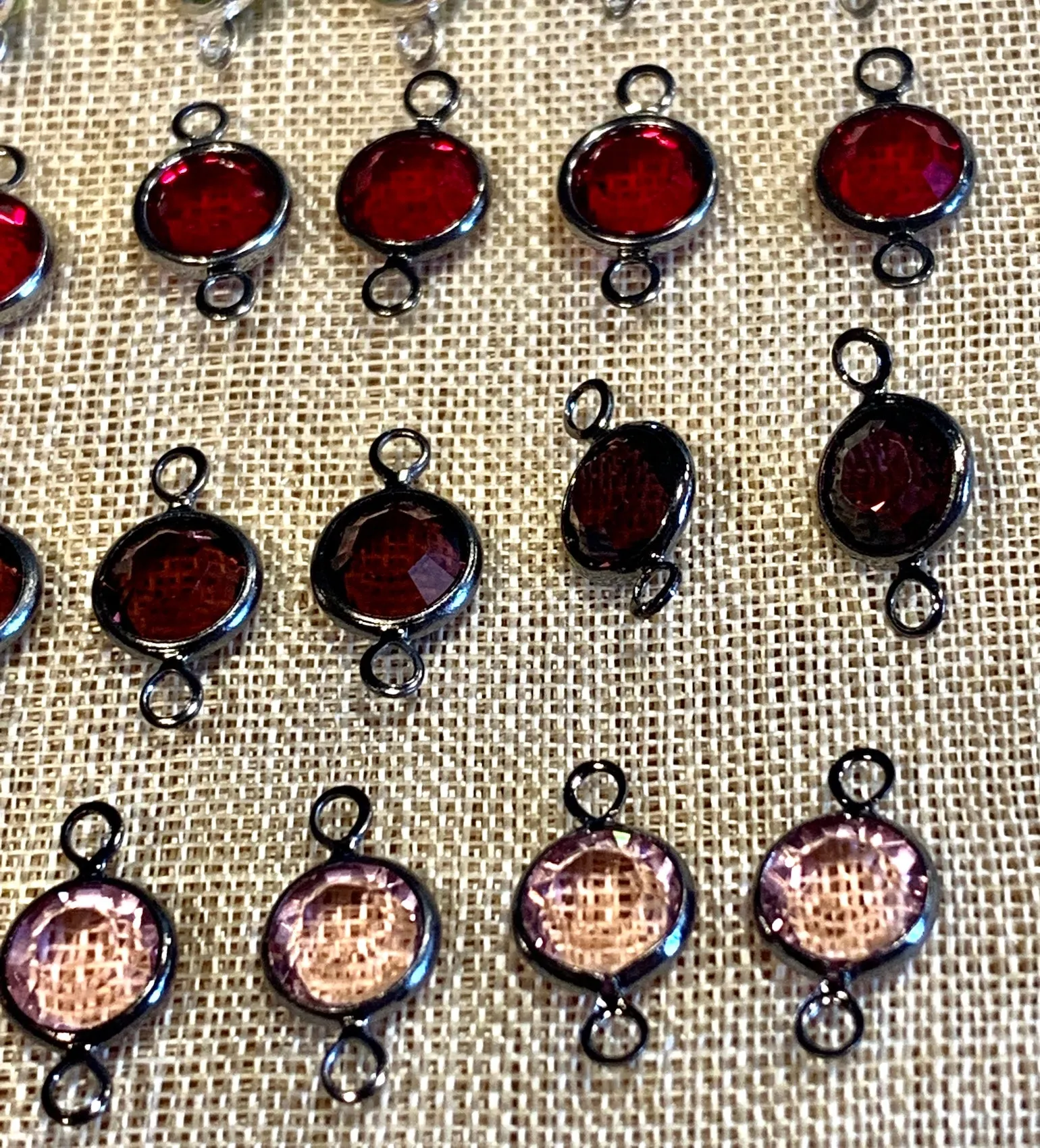 Swarovski 6mm Round Set Links, 20 Pieces