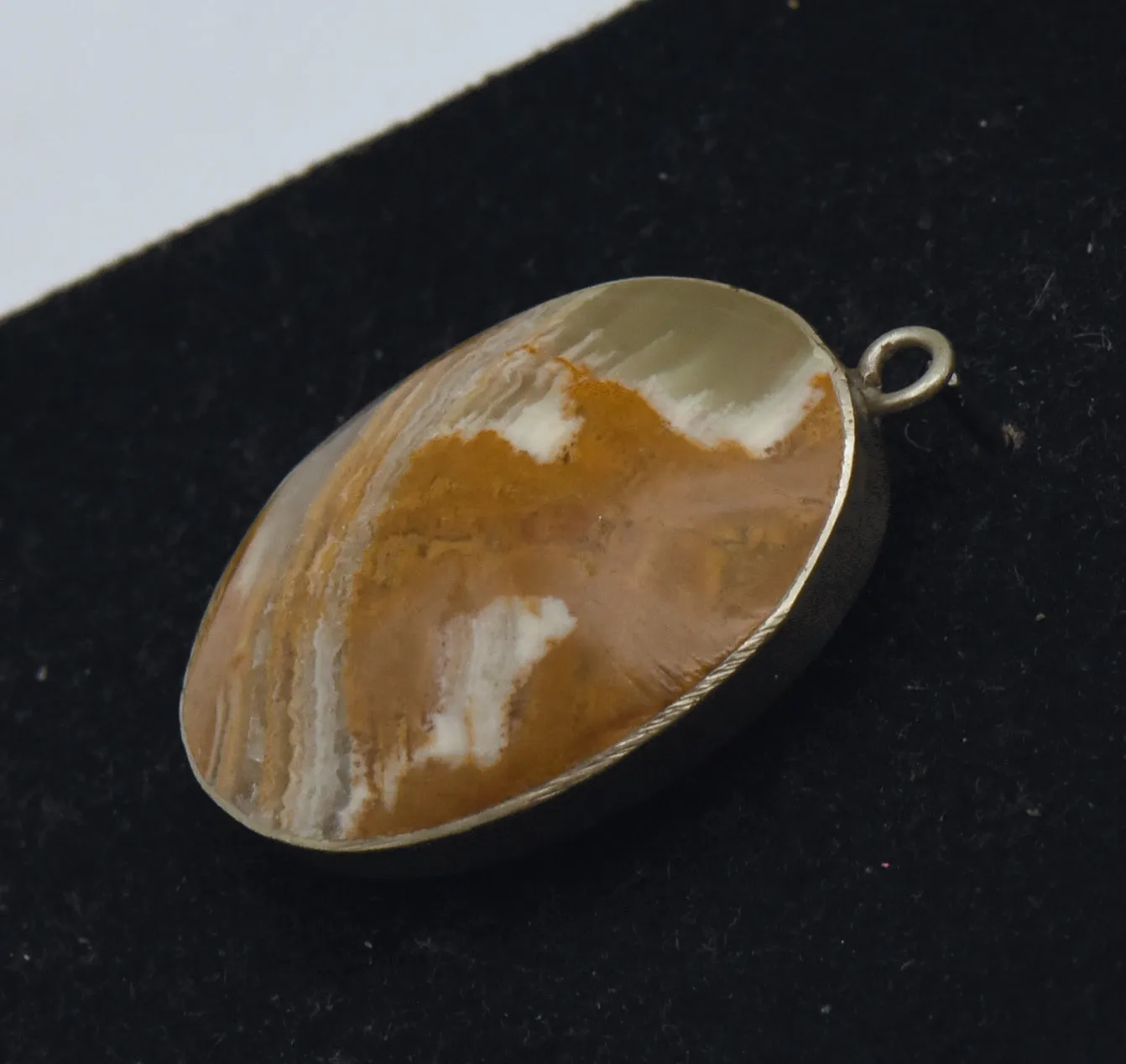 Vintage Onyx Marble Pendant